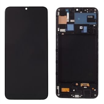 LCD Screen and Digitizer Assembly + Frame Repair Part (Without Logo) (TFT Edition, without Fingerprint Function) for Samsung Galaxy A50s SM-A507 - Black