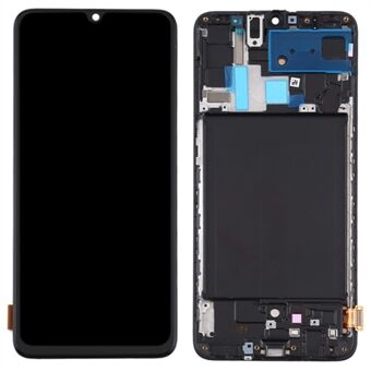 LCD Screen and Digitizer Assembly + Frame (Without Logo) (TFT Edition, without Fingerprint Function) for Samsung Galaxy A70 SM-A705 - Black