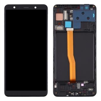 LCD Screen and Digitizer Assembly + Frame Repair Part (Without Logo, TFT Edition) for Samsung Galaxy A7 (2018) SM-A750 - Black