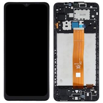 Grade C LCD Screen and Digitizer Assembly + Frame Replacement (without Logo) for Samsung Galaxy A12 A125