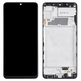 For Samsung Galaxy A22 4G (EU Version) A225 Grade S OLED Screen and Digitizer Assembly + Frame Part (without Logo) - Black