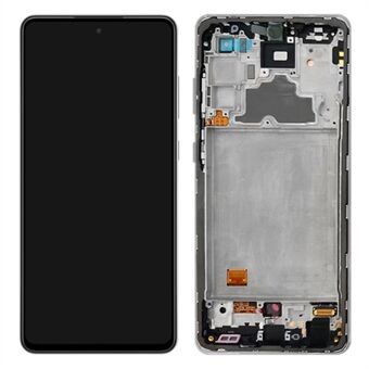 For Samsung Galaxy A72 4G A725 Grade C 6.7" OLED Screen and Digitizer Assembly + Frame (without Logo) - Black