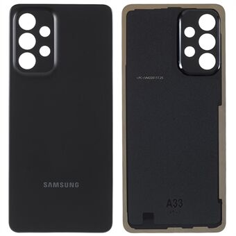 For Samsung Galaxy A33 5G OEM Plastic Battery Back Cover Replacement - Black