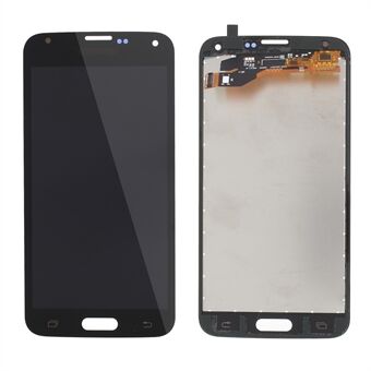 LCD Screen and Digitizer Assembly Part with Screen Brightness IC for Samsung Galaxy S5 G900 - Black