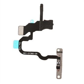 Power On/Off Flex Cable Replacement Part with Metal Plate for iPhone X