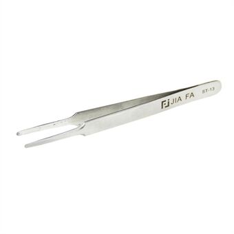 ST-13 High Strength Stainless Steel Flat Tipped Straight Tweezers Professional Tool