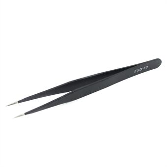 JF-604 Professional Straight Tip Stainless Steel Tweezer Maintenance Tool