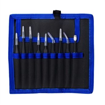 JF-8142 Portable Professional 9-in-1 Anti-static Tweezers Set Kit