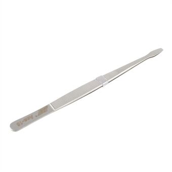 Aaa-16 High Precision Stainless Steel Flat Tweezers Repair Tool - Silver