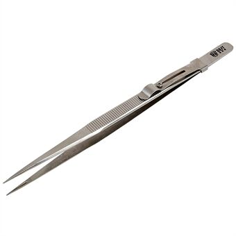 BEST BST-F1 202 Stainless Steel Tweezers Slide Buckle Design Diamond Gem Jewelry Making Craft Tool