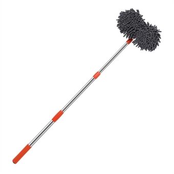 Dual Chenille Mop Head Telescopic Car Wash Mop 360 Degree Rotation Car Wash Brush