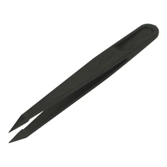 Pointed Tip Anti-static Plastic Tweezer Repair Tool - Black