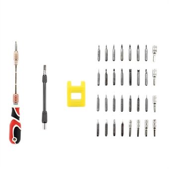 JF-6096C 36 in 1 Professional Non-slip Handle Screwdriver Repair Tool Set