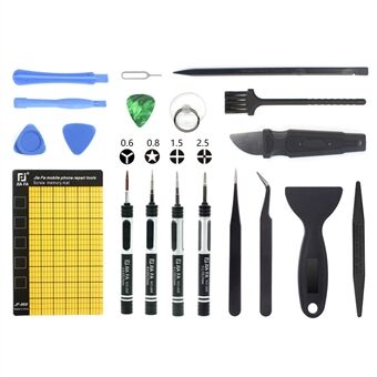 JF-8128 Professional 19-in-1 Screwdriver Pry Tool Disassemble Opening Repair Set for iPhone Samsung