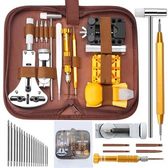 149Pcs Watchmaker Watch Repair Tool Kit Watch Band Link Pin Remover Back Case Opener Spring Bar Set