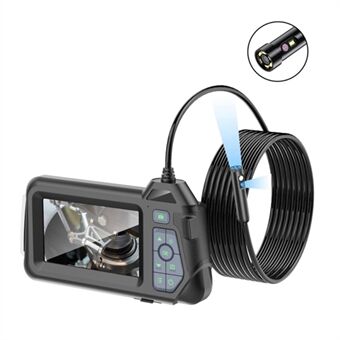 M60 5m Wire 8mm Dual-Lens Microscope HD Inspection Camera LED Industrial Endoscope with 4.3-Inch Monitor Screen