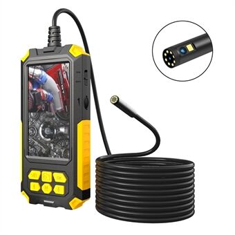 P50 10m Hard Wire 5.5mm Dual Lens Portable 4.5 inch Screen HD 1080P Industrial Endoscope Rechargeable Waterproof Pipe Inspection Camera