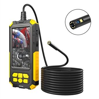 P50 2m Hard Wire 4.5 inch Screen Industrial Endoscope Portable HD 8mm Dual Lens Waterproof Pipe Inspection Camera