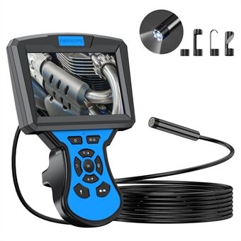 M50 2m Hard Wire Industrial Endoscope Inspection Camera 5.5mm Len 5\'\' IPS Screen 6-LED Borescope