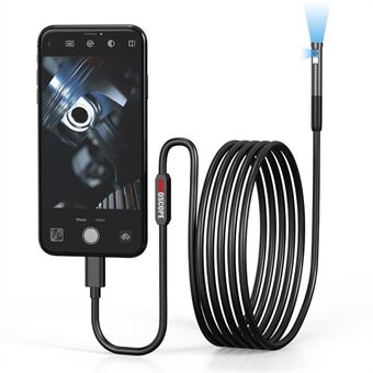 W300 1m Wire 8mm Dual Lens Endoscope IP67 Waterproof 1080P Borescope Inspection Camera for iOS Android