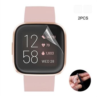 2Pcs/Set HAT PRINCE Soft TPU Screen Protector Films for Fitbit Versa 2