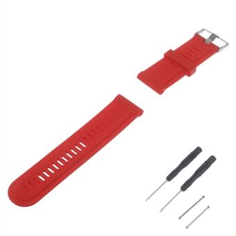 Silicone Gel Watchband + Lugs Adapters + Tools for Garmin Fenix 3 HR