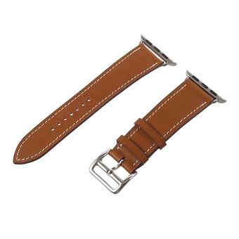 Single Tour Genuine Leather Watch Band for Apple Watch Series 5 / 4 44mm / Series 3/2/1 42mm