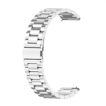 22mm 3-bead Premium Stainless Steel Smart Watch Band Smart Bracelet Strap for Huawei Watch GT 3 46mm / Huawei Watch GT Runner - Silver