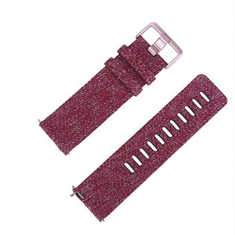 Nylon Canvas Smart Watch Replacement Strap for Fitbit Versa/Versa 2/Versa Lite Edition, etc