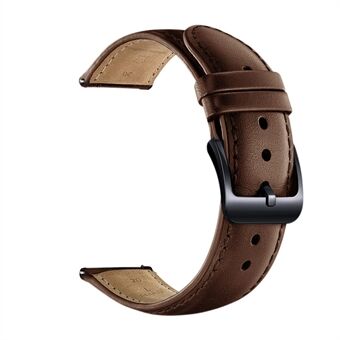 For Samsung Gear Sport (S4) 20mm Cowhide Leather Watch Band