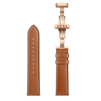 22mm Genuine Leather Watch Strap Replacement for Samsung Gear S3 Classic / Gear S3 Frontier