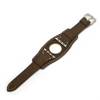 Genuine Leather Smart Watch Replacement Strap for Apple Watch Series 6/SE/5/4 40mm / Series 3/2/1 38mm