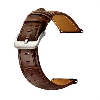 22mm Crocodile Skin Genuine Leather Smart Watch Band for Samsung Gear S3 Classic/Frontier