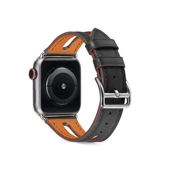 Quality Top-layer Cowhide Leather Watch Strap Replacement for Apple Watch Series 1/2/3 42mm / Series 4/5 44mm