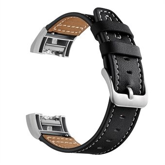 Genuine Leather Coated Watch Band for Fitbit Charge 2