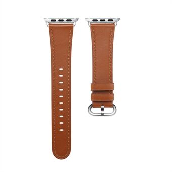 Genuine Leather Smart Watch Replacement Band for Apple Watch SE/Series 6/5/4 44mm /Series 3/2/1 42mm