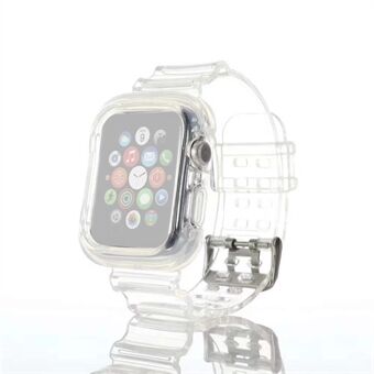 Transparent Silicone Smart Watch Strap for Apple Watch SE/Series 6/5/4 44mm /Series 3/2/1 42mm