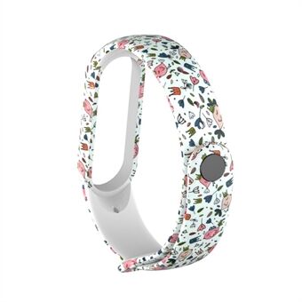 Pattern Printing TPU Watch Band Strap Replacement for Xiaomi Mi Band 5