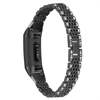 Zinc Alloy with Rhinestone Decor Watch Band for Fitbit Charge 4/3