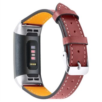 Genuine Leather Coated Smart Watch Band for Fitbit Charge 4/3