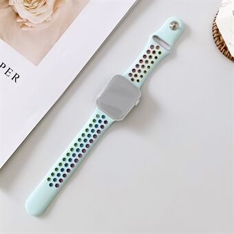 Colorful Silicone Watch Strap [Size L] for Apple Watch Series 6/SE/5/4 44mm / Series 3 2 1 Watch 42mm