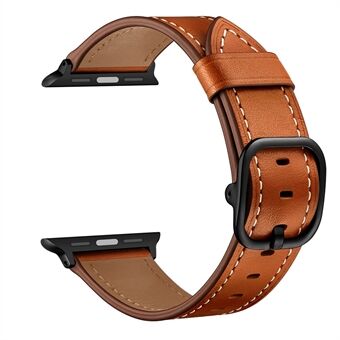 Genuine Leather DS Style Watch Band for Apple Watch Series 6/SE/5/4 40mm / Series 3/2/1 Watch 38mm