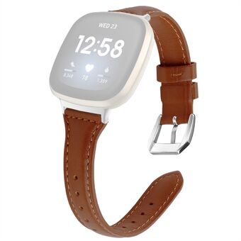 T-Shaped Genuine Leather Watch Band Replacement for Fitbit Versa 3