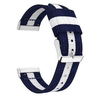 Striped Nylon Band Watch Strap Replacement for Fitbit Versa 3