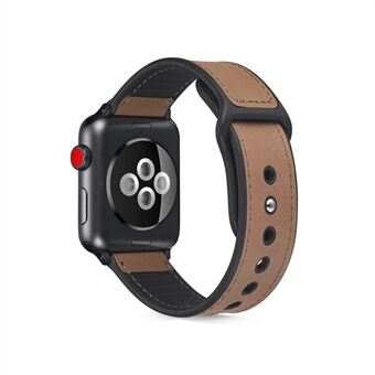 PU Leather Watch Band Strap Replacement for Apple Watch Series 4/5/6/SE 44mm / Apple Watch Series 1/2/3 42mm