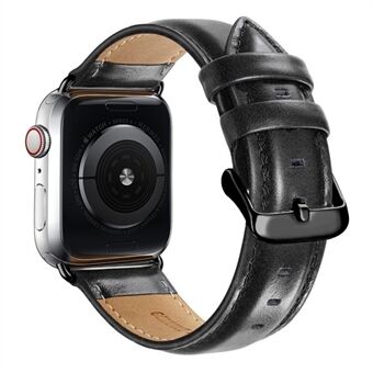 Genuine Leather Smart Watch Band for Apple Watch 1 (38mm)/2 (38mm)/3 (38mm)/4 (40mm)/5 (40mm)/6 (40mm)/SE (40mm)