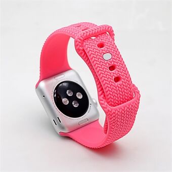 Silicone Smart Watch Band Wrist Strap for Apple Watch Series 3 38mm/4 40mm/5 40mm/6 40mm/SE 40mm