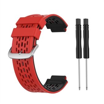 Double Color Silicone Watch Band Wrist Strap Replacement for Garmin Approach S2 S4 / Garmin Vivoactive