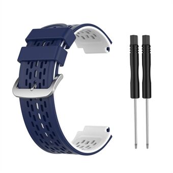 Double Color Silicone Watch Band Wrist Strap Replacement for Garmin Approach S2 S4 / Garmin Vivoactive