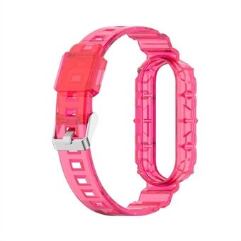 Transparent TPU Watchband Strap Integrated Wristband Replacement for Xiaomi Band 5/6